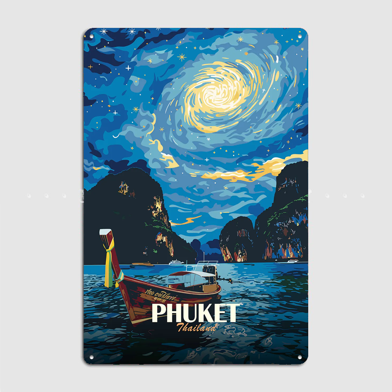 Phuket Thailand Night Sky Boat - Custom Night Sky recensie en prijs