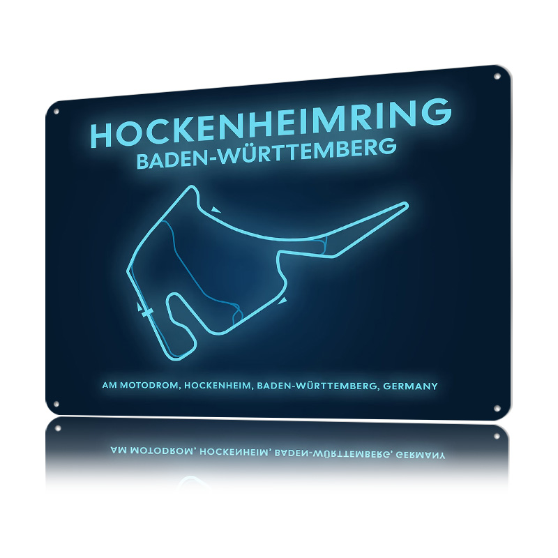 Hockenheimring Circuit Neon Ma - Custom Map Poster recensie en prijs