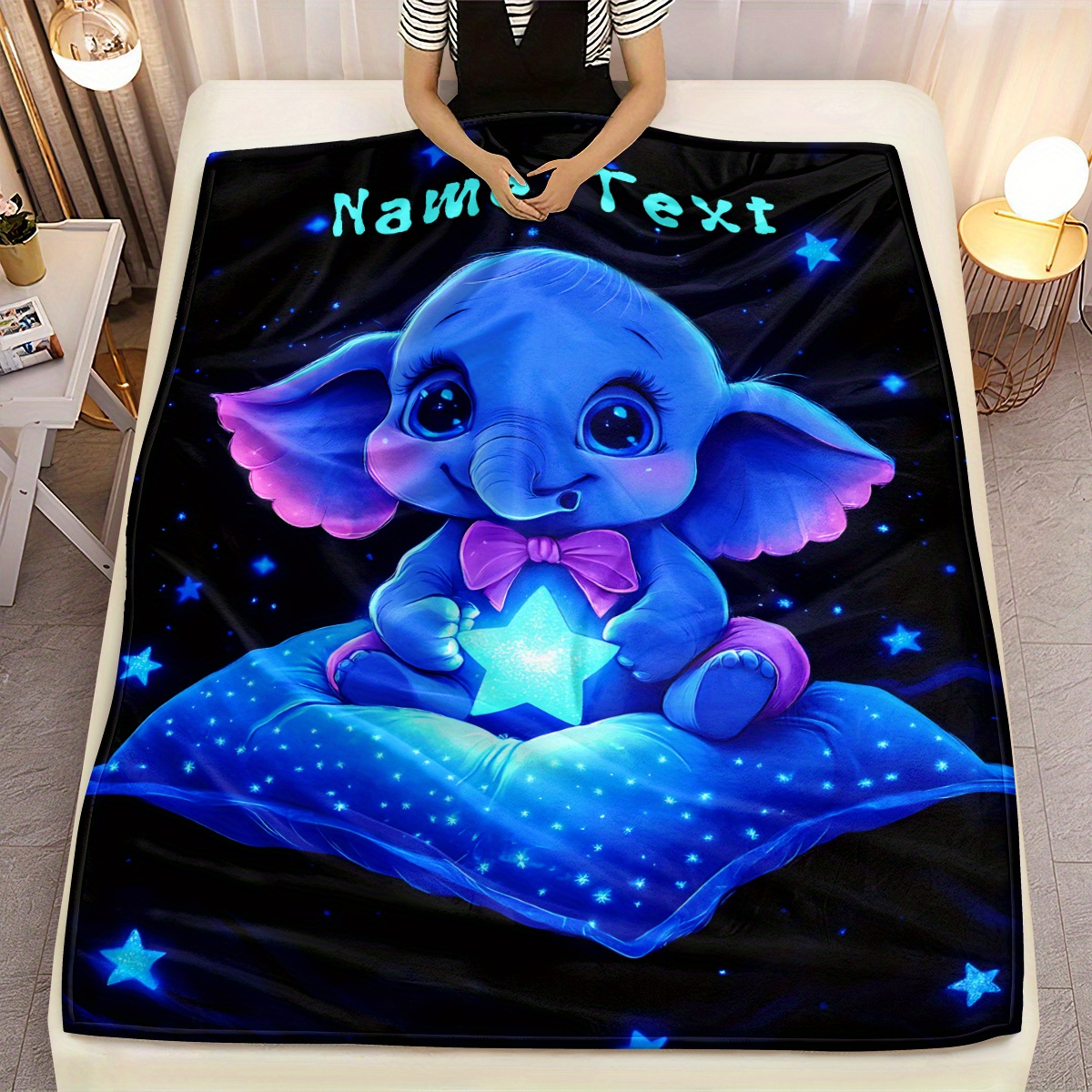 Personalized Cute Blue Elephan - Custom Night Sky recensie en prijs