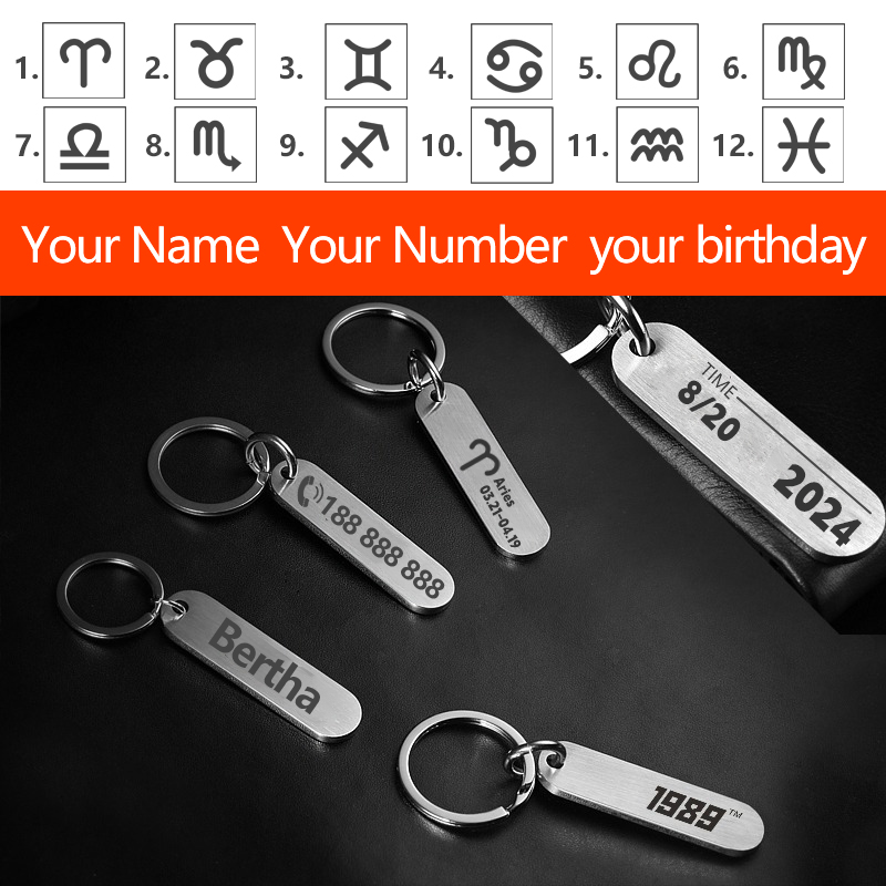 Customized Key Chains with Las - Initial Ring Custom recensie en prijs
