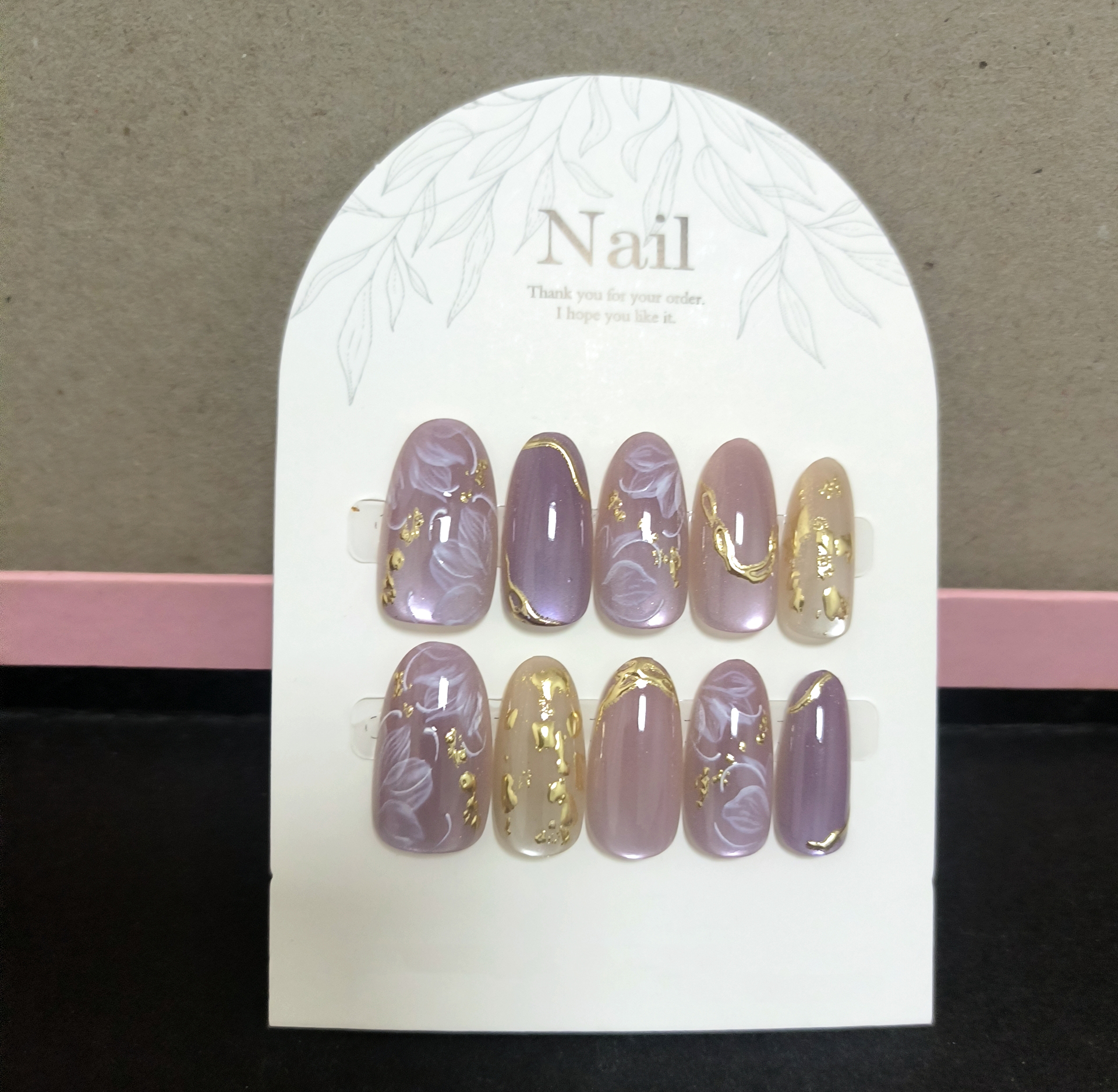 10pcs Handmade Press On Nails  - Pressed Flower Art recensie en prijs