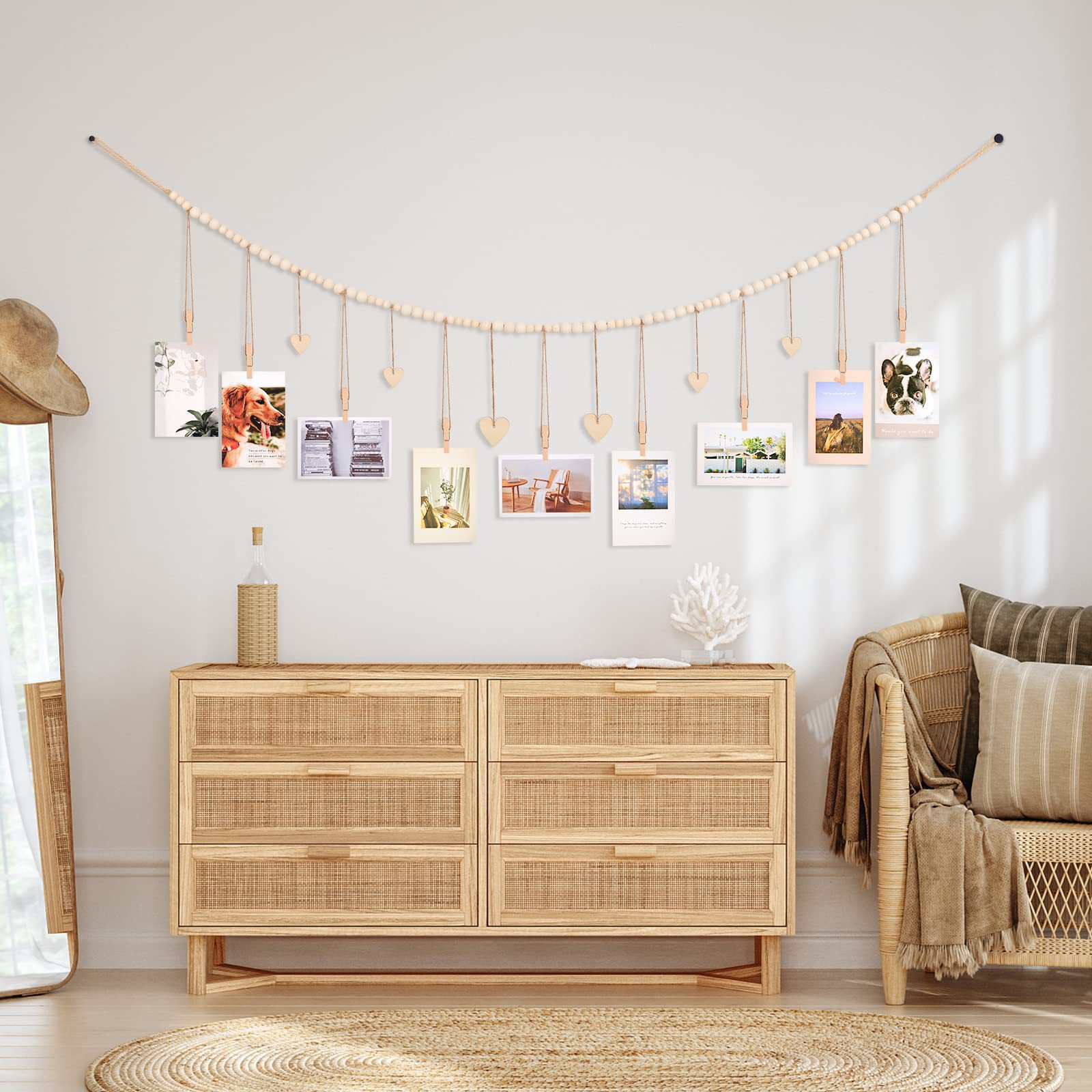 Hanging Photo Display Wall Dec - Engraved Wood Frame recensie en prijs