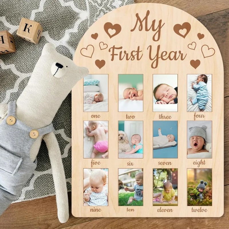 Wooden Baby Commemorative Phot - Engraved Wood Frame recensie en prijs