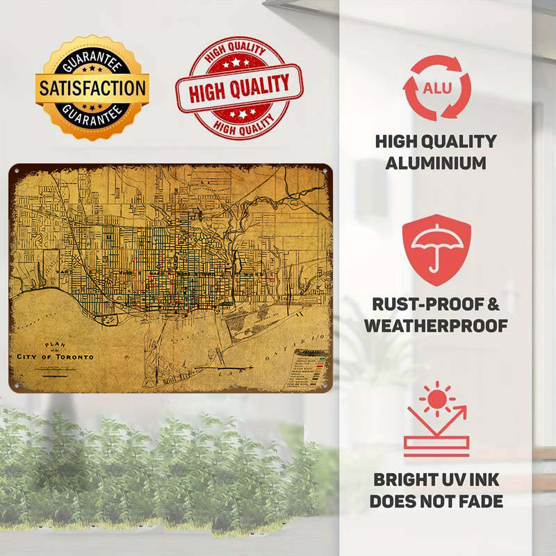 Vintage Street Map of Toronto  - Custom Map Poster recensie en prijs