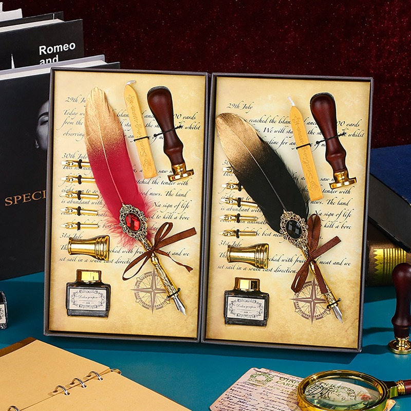 Creative Feather Dip Pen Ink S - Wax Seal Letter Kit recensie en prijs