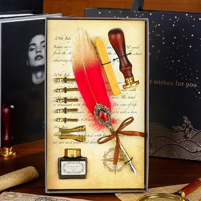 Creative Feather Dip Pen Ink S - Wax Seal Letter Kit recensie en prijs