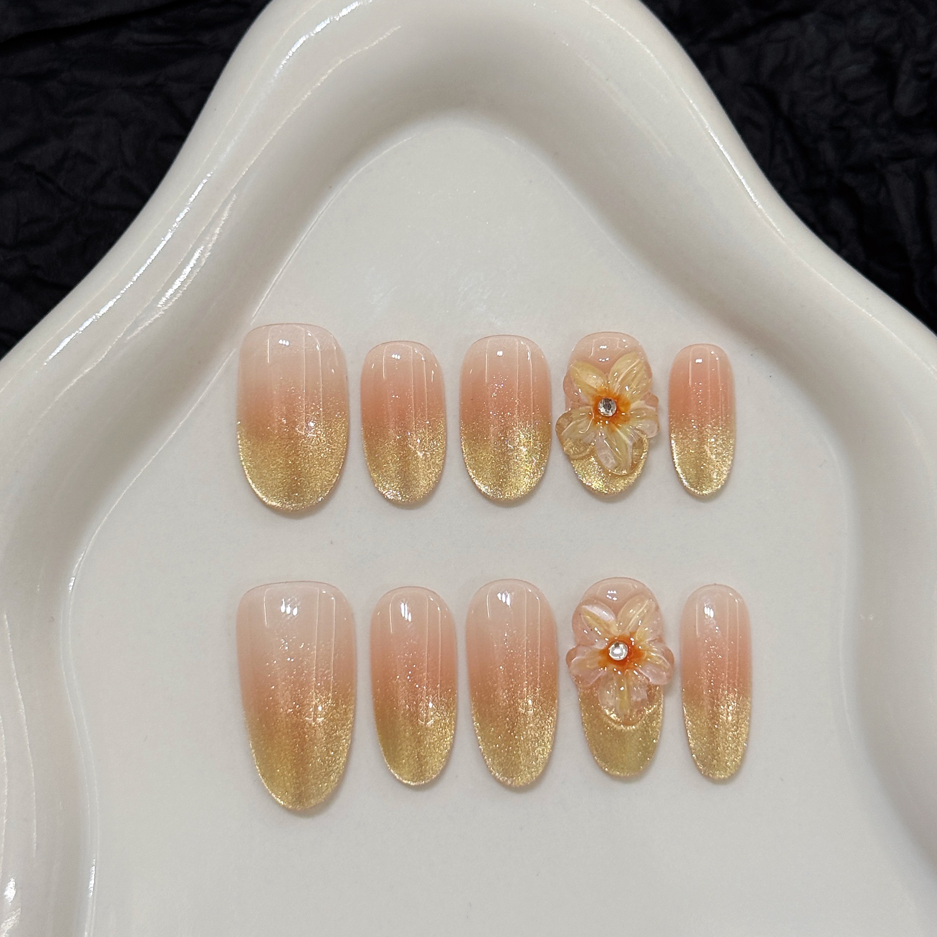 10pcs Handmade Press on Nails  - Pressed Flower Art recensie en prijs
