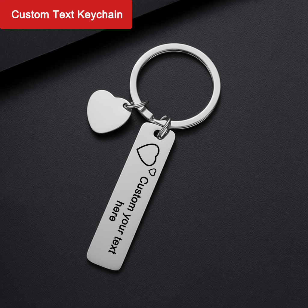 Custom Text Keychain Personali - Initial Ring Custom recensie en prijs
