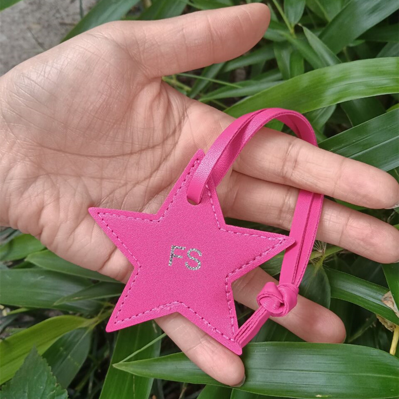 1PCS Free initials five pointe - Monogram Keychain Leather recensie en prijs