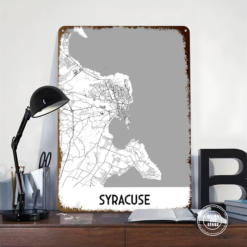 Syracuse City Map Metal Poster - Custom Map Poster recensie en prijs