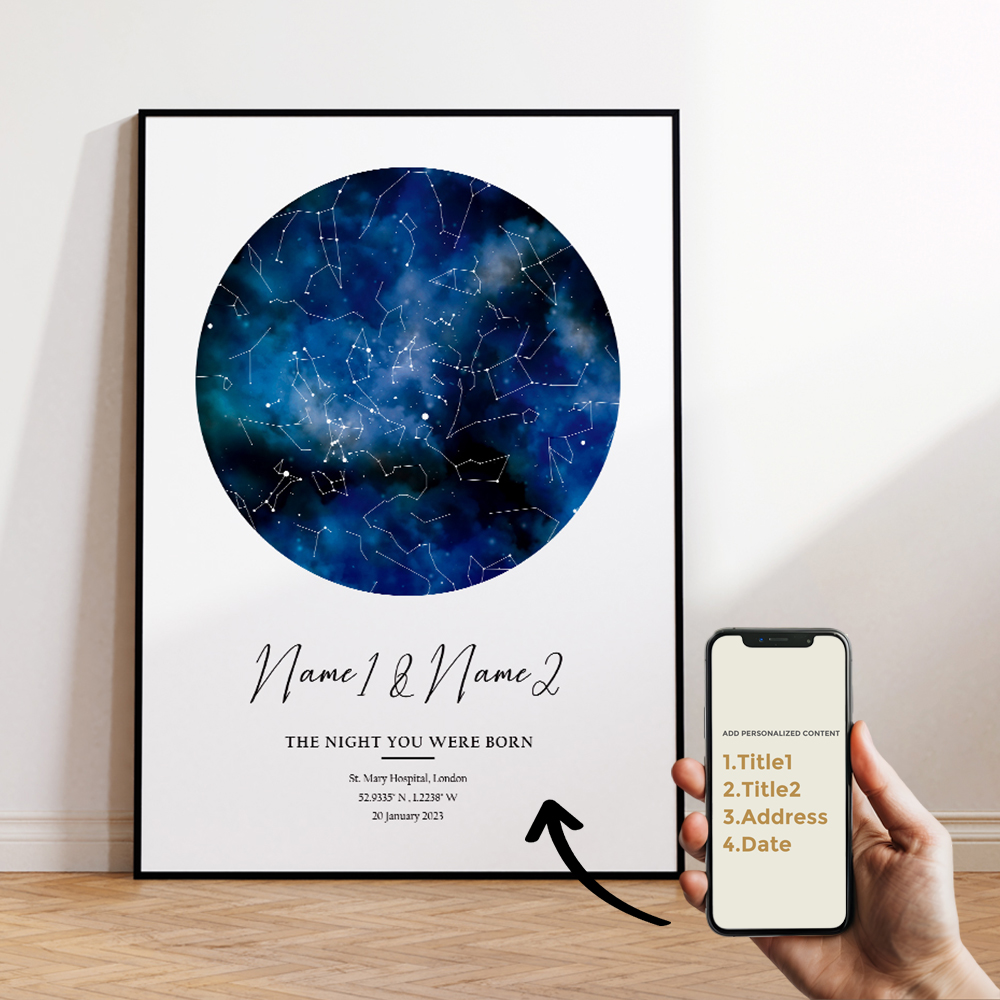 Modern Custom Personalized Nig - Custom Star Map recensie en prijs
