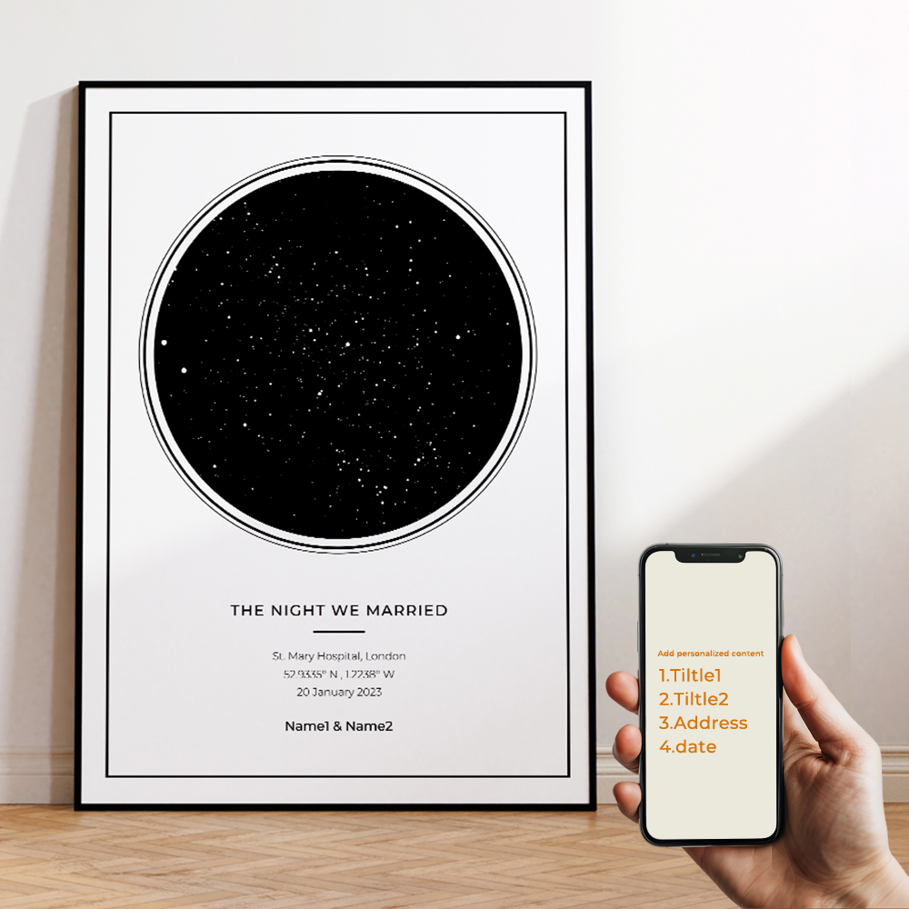 Modern Custom Personalized Nig - Custom Star Map recensie en prijs