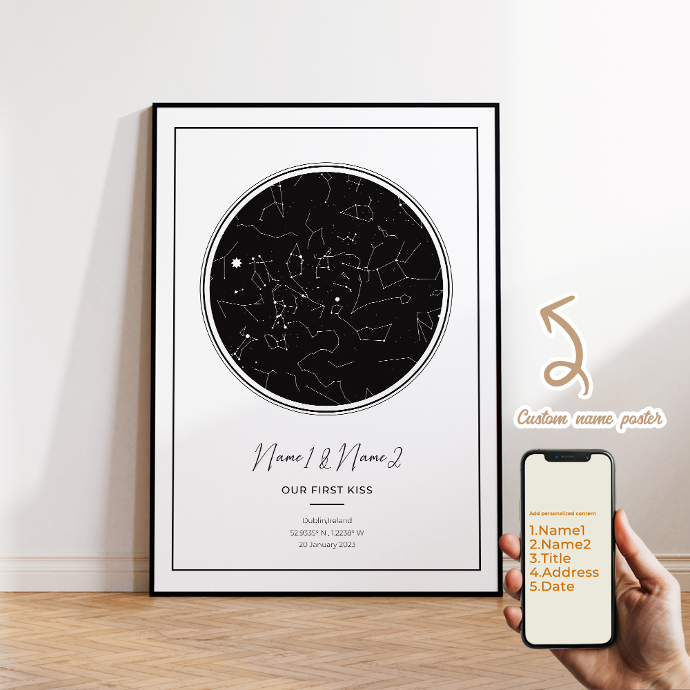 Modern Custom Personalized Nig - Custom Star Map recensie en prijs