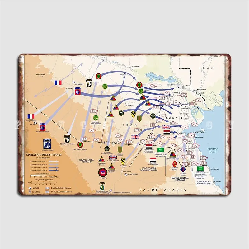 Operation Desert Storms Ground - Custom Map Poster recensie en prijs