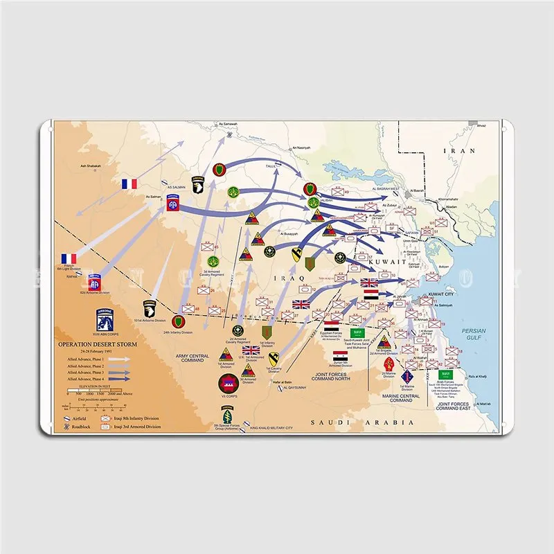 Operation Desert Storms Ground - Custom Map Poster recensie en prijs